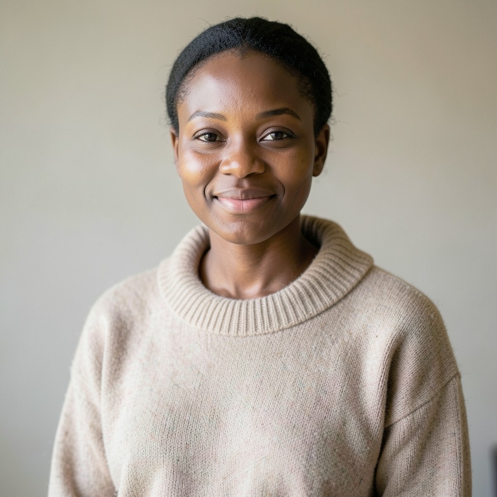 Portrait of Maya Okonkwo, Timber & Refurbishment Tutor